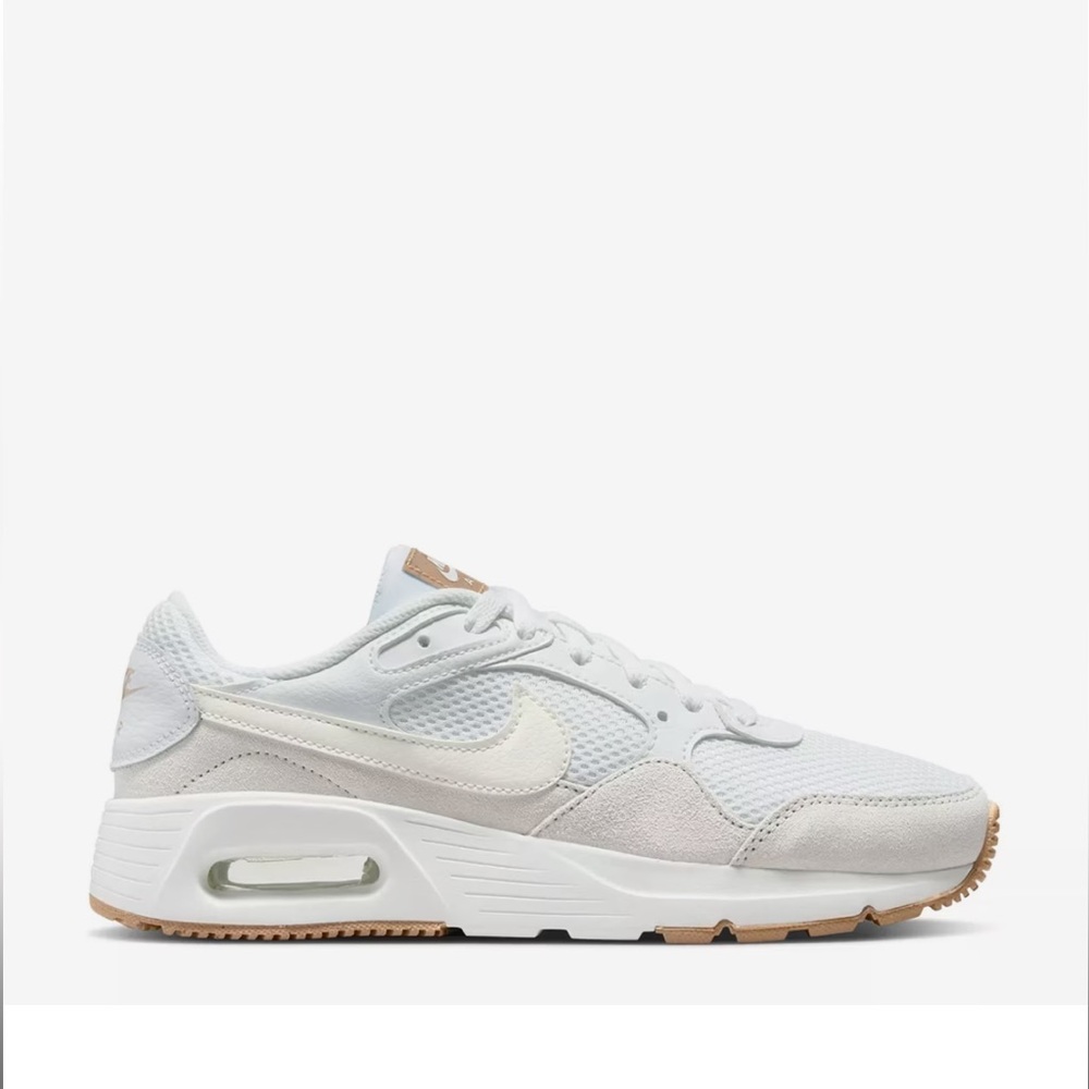 NWOT Nike Women's White and Tan Sneakers